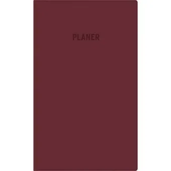 Zettler Taschenplaner 1M/2S bordeaux 2026 - Monatsplaner 10 × 16 cm, 32 Seiten