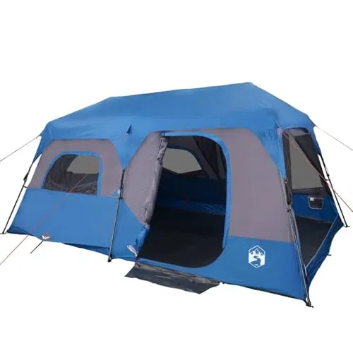vidaXL Familienzelt für 9 Personen - Wasserdicht und mit Quick-Release-System - Zelte für 9 Personen, ideal für Outdoor-Abenteuer. Rundum wasserdicht mit Insektenschutz und einfachem Quick-Release-System für schnellen Aufbau.