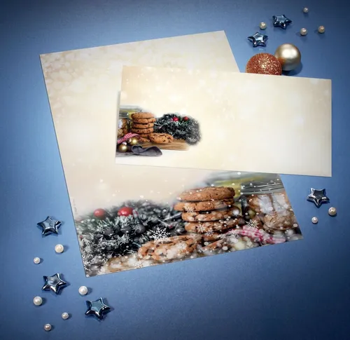 Sigel Designpapier Designpapier Weihnachten A4 90g/qm 25 Blatt Winter Smell mit Zimtduft