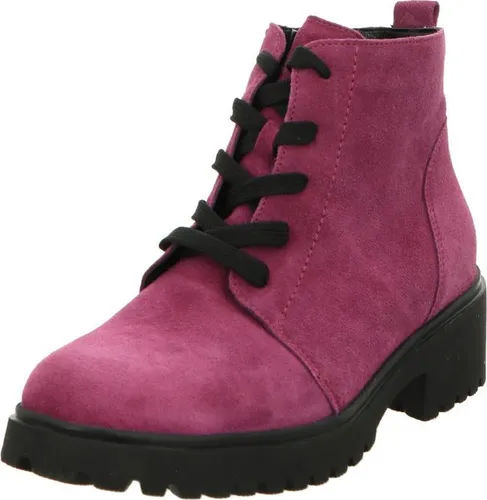 Waldläufer H-Luise Damen Stiefeletten 40 EU - Fuchsia - Wanderschuhe mit H-Weite für extra Komfort, aus hochwertigem Veloursleder und ausgestattet mit Warmfutter für warme Füße und rutschfester Gummisohle.