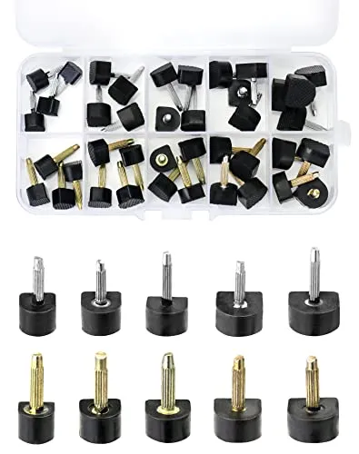 QWORK® 20 Paare Ersatz High-Heel-Tipps, U-Form, 8, 9, 10, 11, 12 mm