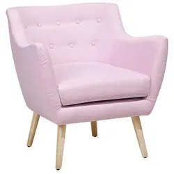 Sessel DRAMMEN Stoff Rosa