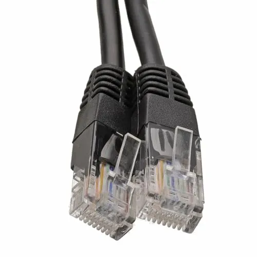 kenable Schwarz Netzwerk Ethernet RJ45 Cat5E-CCA UTP Patchkabel 26AWG Kabel Anschlusskabel 10 m [10 Meter/10m]
