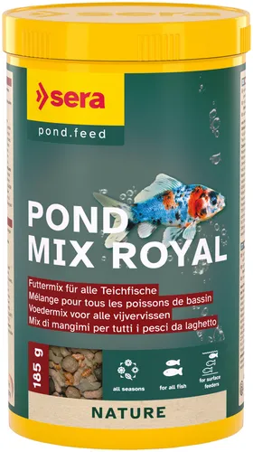 Sera Teichfutter Pond Mix Royal Nature 1.000 ml - Hauptfutter für Teichfische, reich an Gammarus und ohne Farb- und Konservierungsstoffe