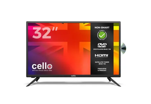 Cello 32 Zoll LED TV mit DVD-Player und Triple-Tuner