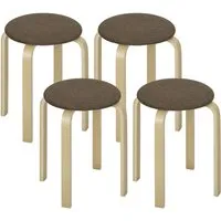 HOMCOM Esszimmerhocker 4er Set