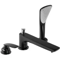 Kludi 524478775 BALANCE Wannenfüll- und Brause-Einhandmischer Schwarz - Eleganter 3-Loch Wannenfüll- und Brause-Einhandmischer in edlem Schwarz. Mit herausziehbarer Handbrause und automatischem Umschalter für maximalen Komfort. Ideal für moderne Badezimmer.