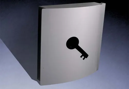 MODERNER SCHLÜSSELSCHRANK | SCHLÜSSELKASTEN | SCHLÜSSELBRETT | SILBER