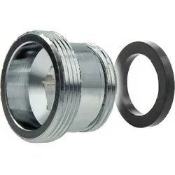 tecuro Reduzierstück Adapter M22 x1 AG auf M18 x1 AG, Messing verchromt