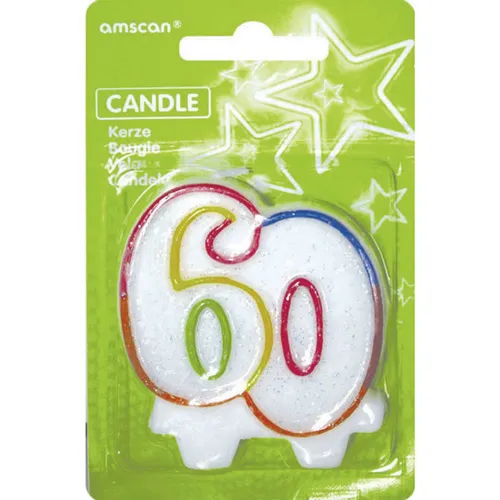 Kerze 60 mit Glitter