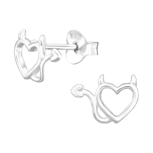 Herz Kinder Ohrringe 925 Silber für Mädchen Schmuck Geschenk