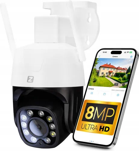 Outdoor Wi-Fi Kamera 8MP 4K UHD PTZ mit Sony IMX 415