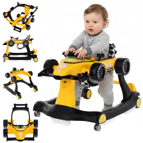 Interaktiver 3-in-1 Lauflernwagen Formel-1, gelb