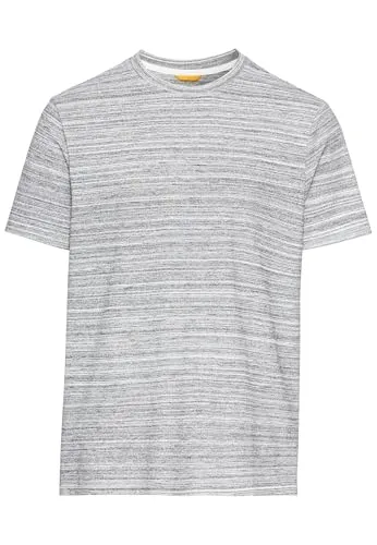 camel active Herren Meliertes T-Shirt mit Cooling Effekt - Grau, 3XL - T-Shirts für Herren mit Cooling Effekt, 2-Way-Stretch für optimale Bewegungsfreiheit und seitlichen Schlitzen für zusätzlichen Komfort.