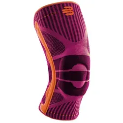 BAUERFEIND Unisex Knie-Sportbandage, Pink, Gr. XL - Medizinische Verbrauchsmaterialien für Knie, ideal für Ballsportarten und Laufen, mit innovativem Silikonring für optimale Kniescheibenentlastung und hohen Tragekomfort dank 3D AIRKNIT Technology.