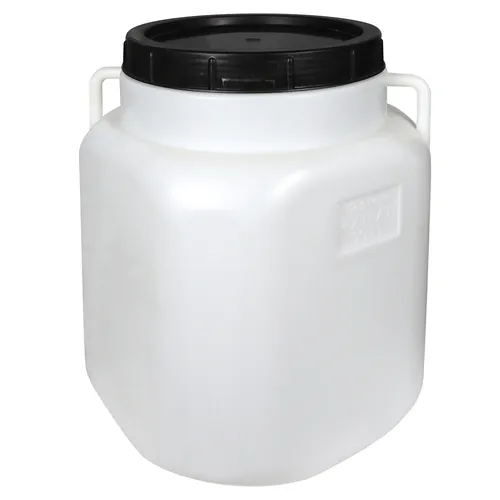 Fass quadratisch mit Deckel 30l weiß lebensmittelecht camping lagern