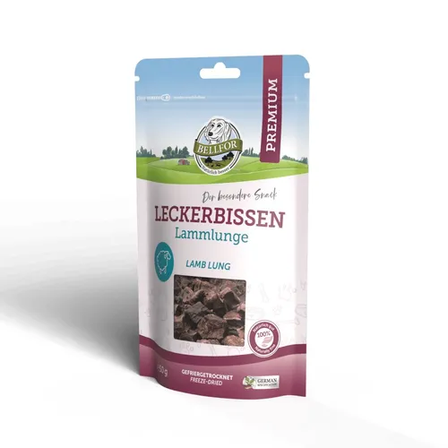 Bellfor Bellfor Leckerbissen für Hunde mit Lammlunge - 50g, für: Hunde