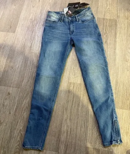 SHIMA Flexx Damen Motorrad Jeans, schwarz, Größe 30 - Motorradhosen mit dehnbarem Stoff für optimale Bewegungsfreiheit und ArmorTwillTM-Gewebe an Rücken, Hüfte und Knien für zusätzlichen Schutz.