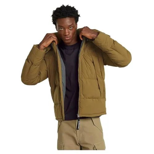 G-Star Herren G-Whistler Padded Hooded Jacke 2.0, Braun von G-STAR