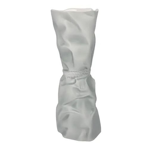 Vase Papyrus Colori türkis 25 cm - Vase aus hochwertigem Biskuitporzellan, in meisterlicher Handarbeit gefertigt und ideal für stilvolle Dekorationen.