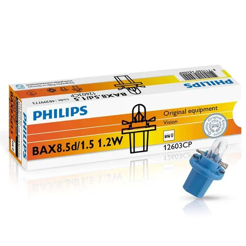 Philips Lampe BAX BAX8.5d 1.2W 12V Blue 1st. Philips 1 x