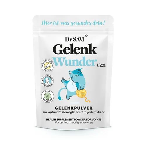 Gelenkwunder Cat 45 g - Dr SAM - Tiergesundheit - Rezeptfreies Gelenkprodukt für Katzen zur Unterstützung der Gelenkbeweglichkeit und -gesundheit.