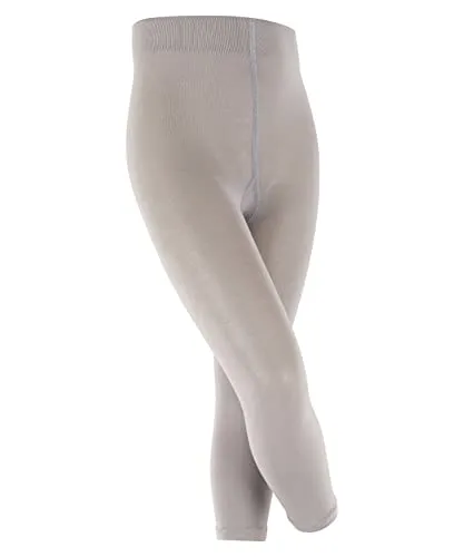 FALKE Unisex Kinder Leggings Cotton Touch K Le, Grau Silver 3290 - Leggings für Mädchen aus nachhaltiger Baumwolle, knöchellang, mit rutschfreier Passform und hohem Tragekomfort – ideal für Freizeit, Ballett und Turnen.