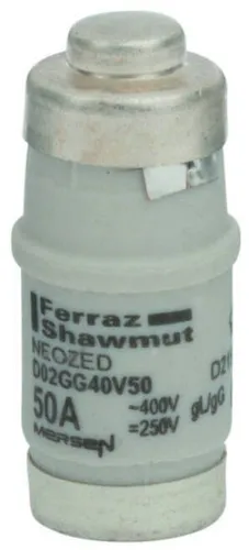 Mersen 1701.05 Neozed- Sicherungseinsatz D02 50A, E18