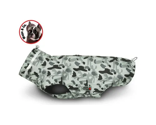 Wolters Hundemantel Outdoorjacke Camouflage für Mops & Co. grau/schwarz