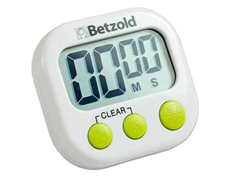 Betzold - Zeitdauer-Uhr Timello, mit Standfuß und Magnet - Zeitmesser Digital Timer