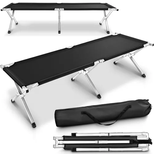 XL Feldbett 210cm - Klappbett für Camping und Gäste - Camping-Möbel, belastbar bis 150 kg, faltbar und mit Tragetasche für einfachen Transport, ideal für Outdoor-Aktivitäten und Gästeunterkünfte.