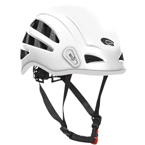 Climax MAKALU91, Weißer Kletterhelm für Industrie und Alinegebrauch, EN397 / EN12492, Belüftet, Einstellbar 53-62 cm