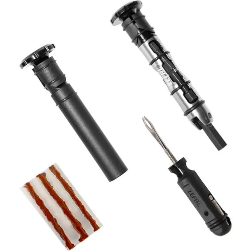 ZEFAL Z Bar Tool - Tubeless Reparaturset - Fahrradwerkzeuge: Integriertes Tubeless Reparaturkit für Lenker mit Innen-Ø 17.5 mm bis 21 mm, leicht und kompakt mit 15 Funktionen für schnelle Reparaturen.