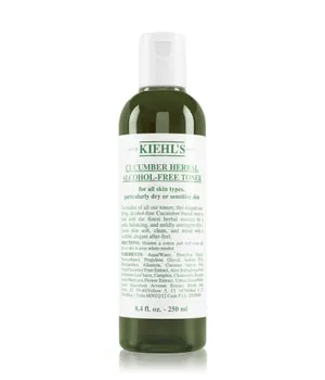 Kiehl's Cucumber Herbal Alcohol-Free Toner 250 ml - Gesichtstonic für trockene und empfindliche Haut, beruhigt und erfrischt dank Gurkenextrakt und Allantoin, ideal für ein zartes Hautgefühl ohne Alkohol.