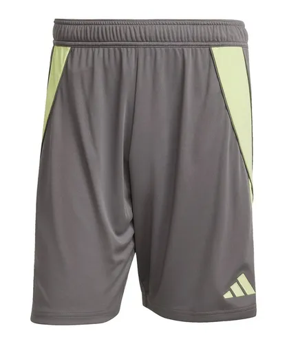 adidas Herren Short Tiro 24 - Trainingsshorts in Grau - Herren-Shorts aus 100% Polyester mit Aeroready-Technologie für optimale Feuchtigkeitsregulierung, ideal für Fußball und sportliche Aktivitäten.