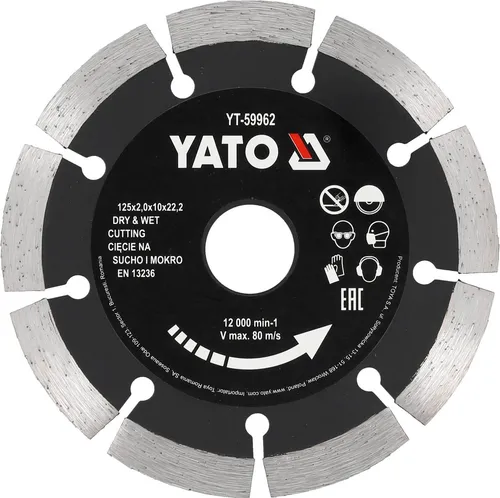 Yato Diamanttrennscheibe Tarcza diamentowa 125x22,2mm