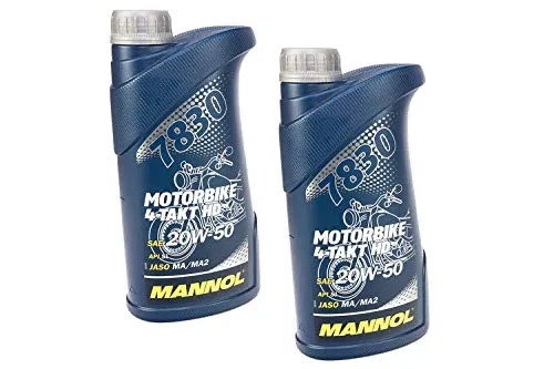Motorbike 4-Takt Motorenöl SAE 20W-50 MANNOL HD API SL 2 Liter