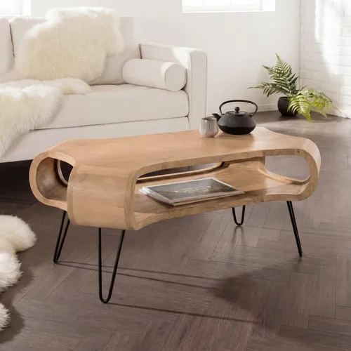 Riess-Ambiente Couchtisch ORGANIC LIVING 100cm beige in beige von Riess-Ambiente