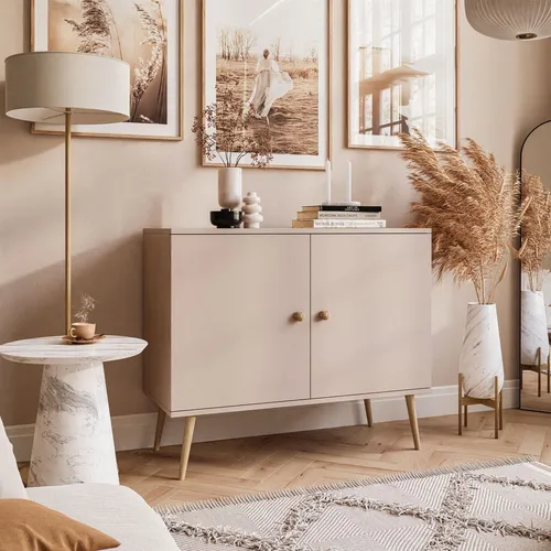 Zweitürige Kommode HARMONY Macchiato in beige von Lukmebel
