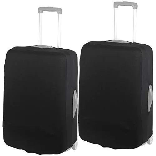 Xcase Reisekofferhüllen: 2er-Set elastische Schutzhülle für Koffer bis 63 cm Höhe, Größe L (Kofferhülle elastisch, Kofferschutz)
