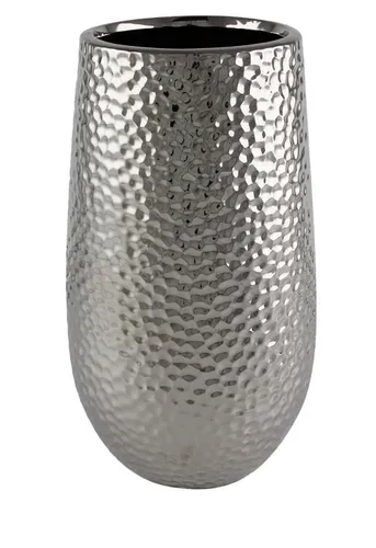 Kaheku Vase Coro silber, 20 cm in silber von Kaheku