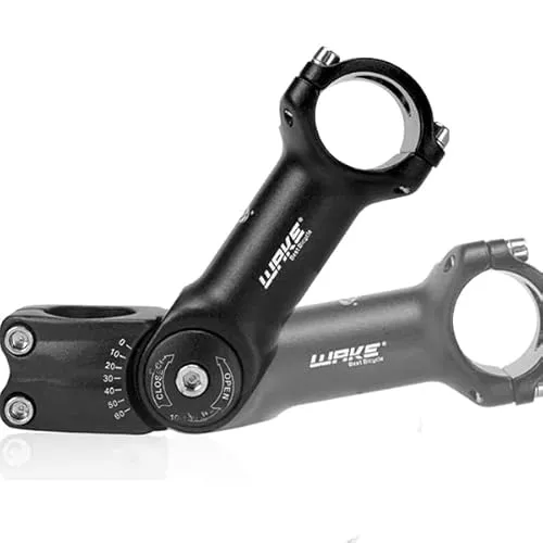 BESNIN MTB Vorbau 0-60° 31.8mm Fahrrad Vorbau verstellbar MTB 90mm/110mm/120mm/130mm Mountainbike Lenker Vorbau für Fahrrad (0-60° 31.8×130mm)