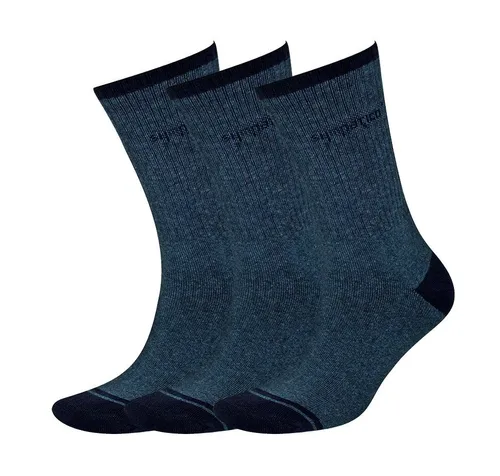 Sympatico Tennissocken Crew (Baumwolle) jeansblau - 3 Paar