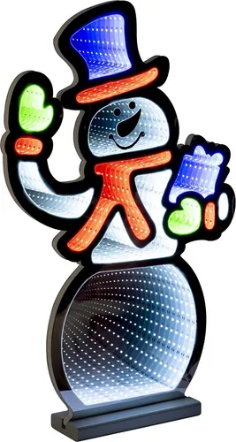 LED-Schneemann mit Infinity Effekt – 240 SMD LEDs