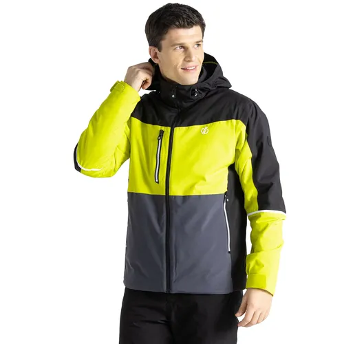 Dare2B Eagle Skijacke Gr.XXL - Neon-Gelb/Schwarz - Skijacke für Herren, extrem wetterfest mit 20.000 mm Wasserdichtigkeit, aus recyceltem Polyester für Nachhaltigkeit und hohen Tragekomfort auf der Piste.