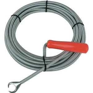 BrüderMannesmann Rohrreinigungsspirale Ø9mm, 10m - Rohrreinigungswellen zur effektiven Beseitigung von Verstopfungen in Abflüssen. Ideal für Rohre Ø 20 - 50 mm, entfernt mühelos Haare und Fett.