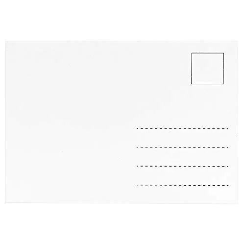 Ideen mit Herz 100 Blanko-Postkarten, weiß | Din A6, 10,5cm x 14,8cm | bedruckbar | stabile Ausführung, 300 g/m²