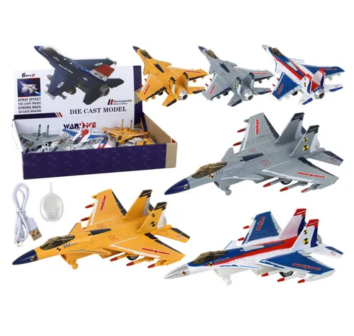 LEAN TOYS Spielzeug-Flugzeug Lean Toys Spezialeffekte für Kampfjet-Mixpaare