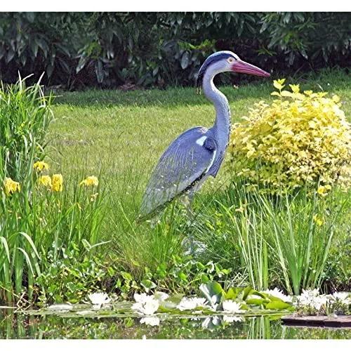 Gartenvogel Fischreiher, Dekovogel aus Kunststoff