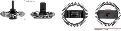 Milchaufschäumer Schwarz von Piebert